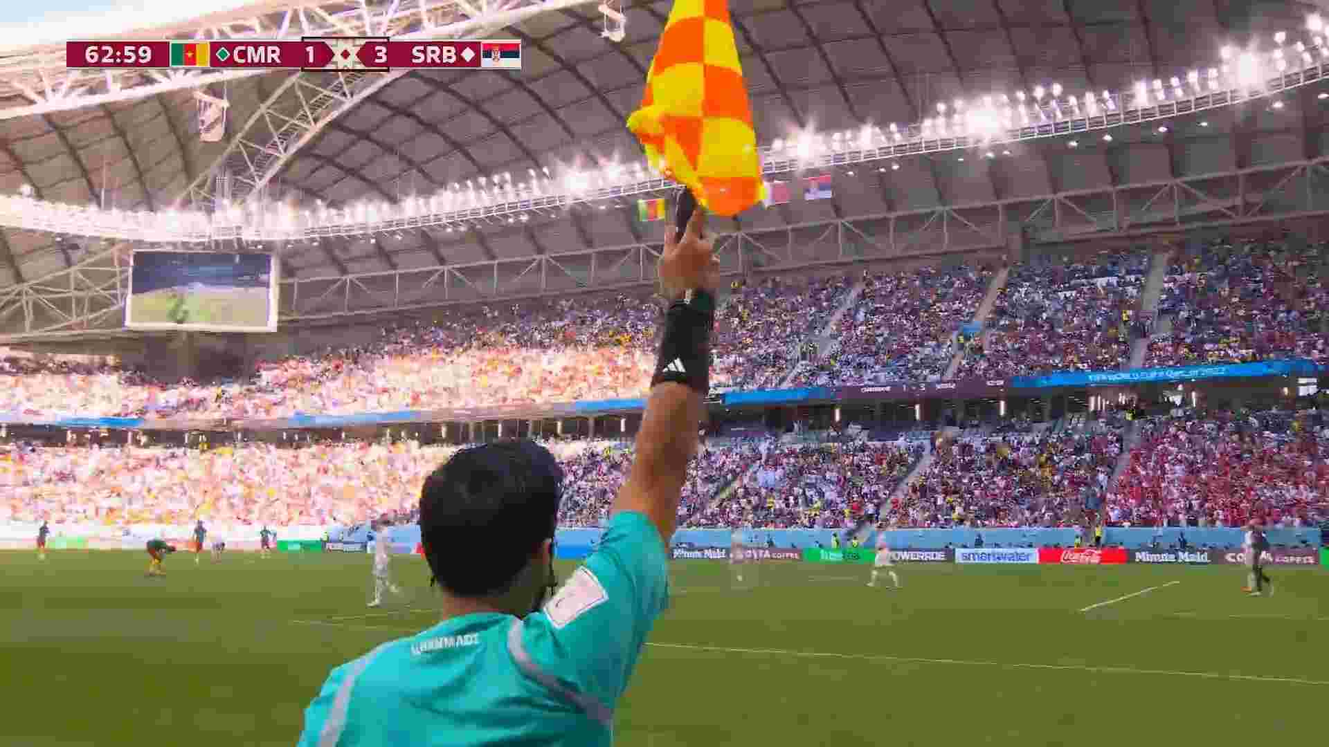 The greatest goal in World Cup history,
scored by Vincent Aboubakar at the 2022 World Cup in the Cameroon vs Serbia game.
If you disagree, I want an example of which is better.